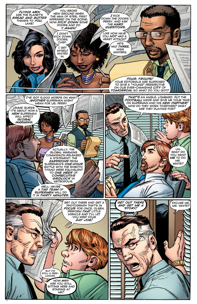 Illustration for article titled Exclusive DC preview: Superman #33 puts Clark Kent in the Daily Planet’s orbit